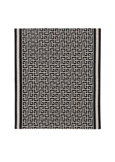 Echarpe en laine avec monogramme Balmain