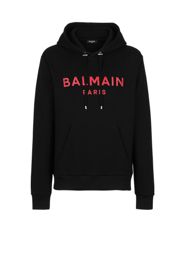 EXCLUSIF - Sweat en coton imprimé logo Balmain Paris