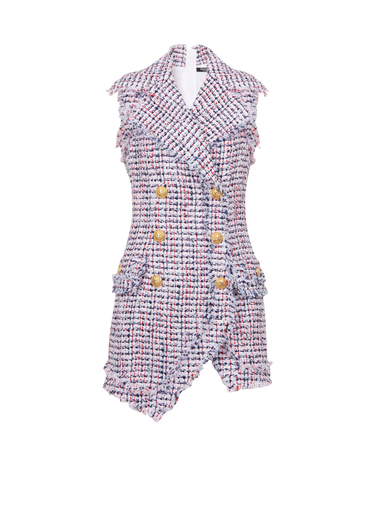 HIGH SUMMER CAPSULE - Robe courte à double boutonnage en tweed