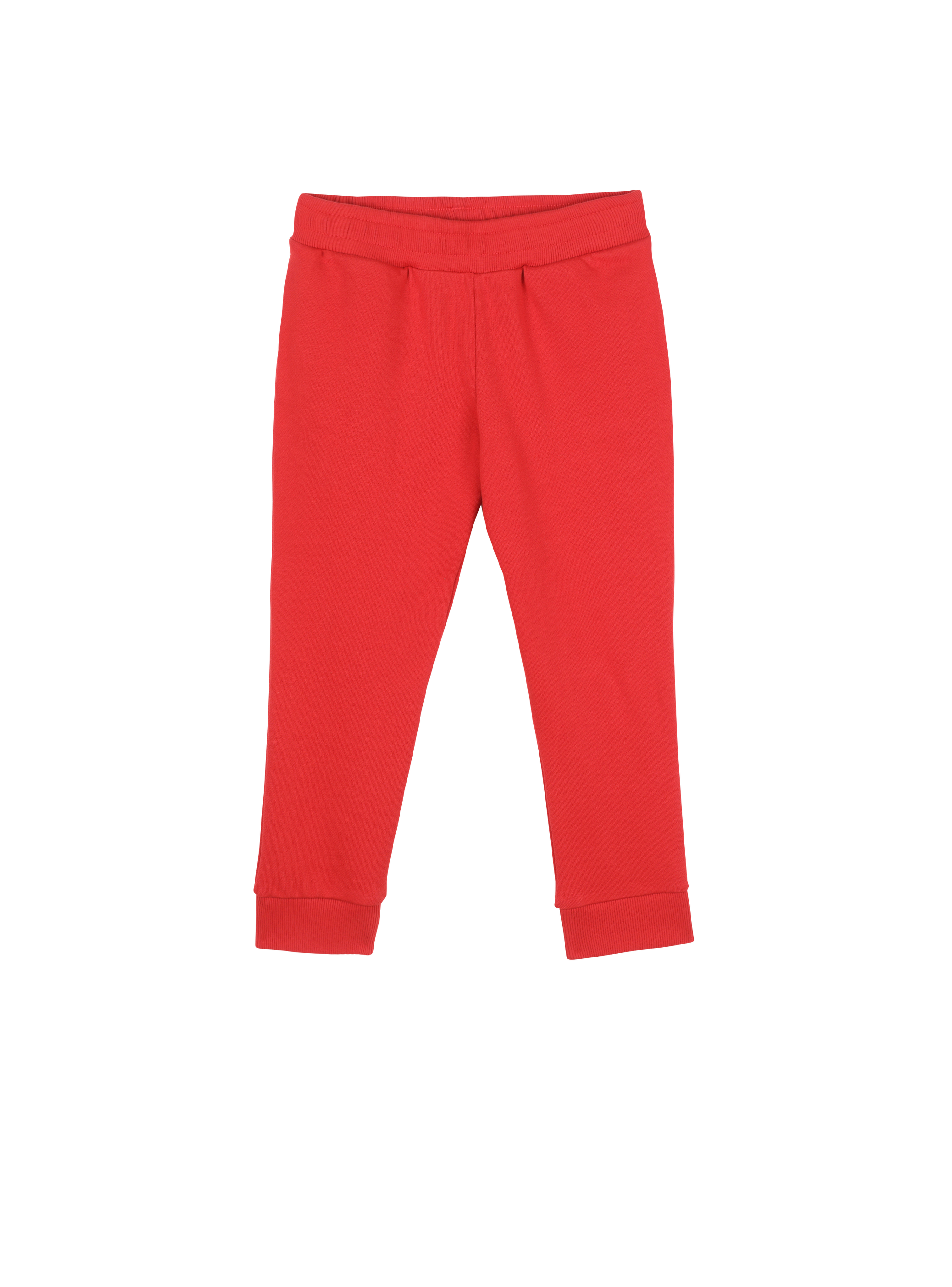 Pantalon de jogging en coton à logo Balmain, rouge