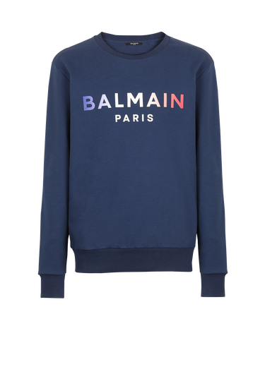 HIGH SUMMER CAPSULE - Sweat en coton imprimé tie and die logo Balmain Paris